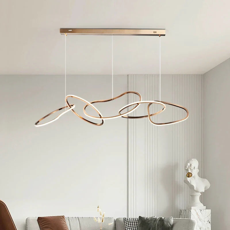 Modern Nordic Chandeliers by Axyaa: Pendant Lights for Dining Room, Ceiling Hanging Lamps