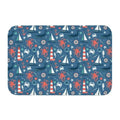 Axyaa Nautical Compass Anchor Rudder Printed Small Non-slip Doormat