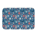 Axyaa Nautical Compass Anchor Rudder Printed Small Non-slip Doormat