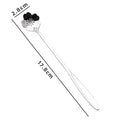 Axyaa Stainless Steel Long Handle Mini Spoon for Dessert Coffee Ice Cream