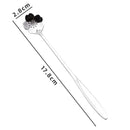 Axyaa Stainless Steel Long Handle Mini Spoon for Dessert Coffee Ice Cream