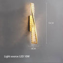 Axyaa Crystal Ribbon Luxury Chandelier Pendant Light - Modern Designer LED Ceiling Lamp