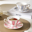 Axyaa Phnom Penh Striped Ceramic Tea Cup Set