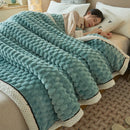 Axyaa Microfiber Plush Blanket: Soft, Lightweight, Multifunctional for Travel, Sofa, Bed