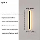 Axyaa Outdoor LED Wall Light - Minimalist, Waterproof Linear Fixture for Villa & Exterior Walls