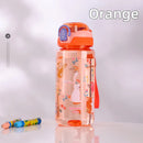 Axyaa Dinosaur Kids Water Bottle - Leakproof 600ml Sippy Cup with Silicone Straw