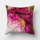 Axyaa Marble Ocean Sea Pattern Polyester Throw Pillow Cover - Home Sofa Decor