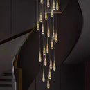 Axyaa Crystal Chandelier for Modern Luxury Home Decor and Indoor Lighting