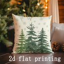 Axyaa Christmas Pine Tree Pattern Pillow Cover for Sofa Bedroom Car
