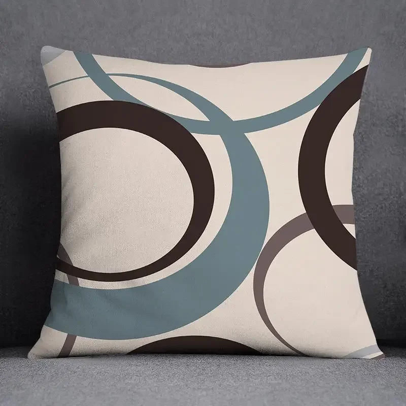 Axyaa Floral Geometric Pillowcase Set Home Decor