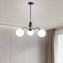 Axyaa Glass Pendant Lights for Kitchen Island Dining Living Room - LED Chandelier Ceiling Lamp Fixtures