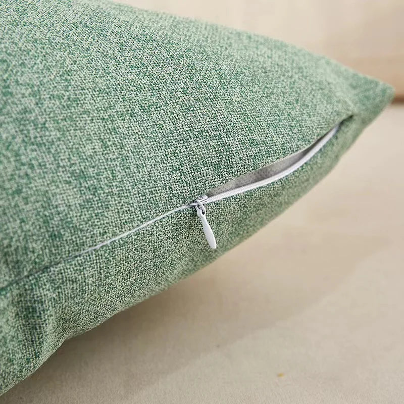 Fluffy Nordic Style Sofa Pillow Cover by Axyaa