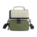 Axyaa Multicolor Insulated Lunch Bag: Double-Layer Portable Work Lunch Box, Large Capacity