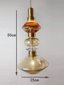Axyaa Nordic Designer Stained Glass Chandelier for Living Room and Bedroom