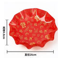 Axyaa Big Fu Zi Fruit Plate - Melon & Snack Plate for Home, BPA-Free