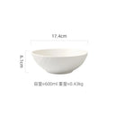 Axyaa Matte Stone Patterned Ceramic Ramen Soup Salad Fruit Noodle Bowl Large Capacity