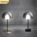 Axyaa Smoke Grey Glass Iron Floor Lamp for Living Room Bedroom Lighting
