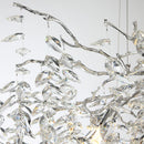 Axyaa Nordic Silver Crystal Chandelier Pendant Light - Elegant Luxury Design