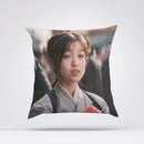 Axyaa Geisha Memoirs Decorative Cushion Cover 45x45 - Luxury Pillowcase for Home Decor