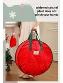 Axyaa Christmas Wreath Storage Bag: Round Waterproof Dustproof with Handles for Holiday Decorations
