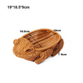 Axyaa Rattan Fruit Plate - Multipurpose Woven Animal Style Storage Tray
