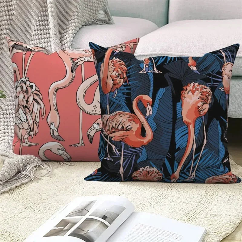 Flamingo Animal Pillowcase for Home Decor - Axyaa Brand