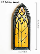 Axyaa Gothic Church Window Style Desktop Decor Floral/Geometric Ornaments