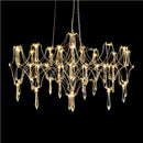 Axyaa Luxury Crystal Chandelier for Home Decor - Modern Chrome Plating