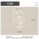 Axyaa Geometric Shadow Metal Sconce Light for Living Room Bedroom & Aisle