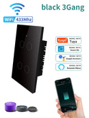 Axyaa Smart WiFi Light Switch 1/2/3/4 Gang No Neutral Touch Panel Alexa Google Home