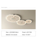 Axyaa Leaf Design Smart Ceiling Chandelier Light for Living Room, Bedroom, Kitchen