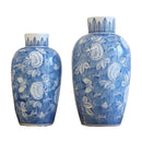 Axyaa Blue & White Chinese Ceramic Vase Decor - Classic Porcelain Design