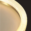 Axyaa Gold/White Ceiling Chandelier - LED Ring Light for Bedroom, Kitchen, Dining Room