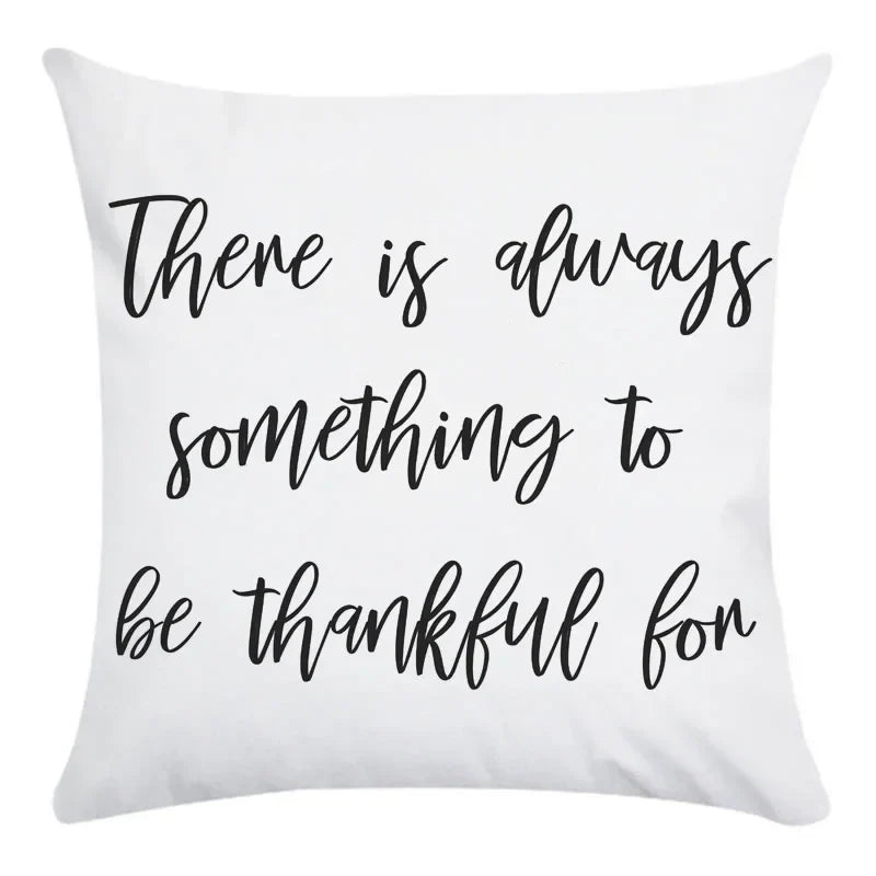 Axyaa Beauty Life Place Love Polyester Cushion Cover Decorative Pillow Case