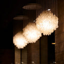 Axyaa Shell Chandeliers Danish Design Capiz Pendant Light Unique Living Room Lamp