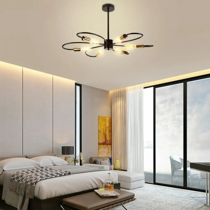 Nordic LED Ceiling Chandeliers by Axyaa for Living Dining Room & Bedroom Lighting