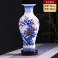 Axyaa Blue & White Ceramic Vase: Elegant Jingdezhen Porcelain Ornaments