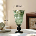Axyaa Relief Glass Vase: Elegant Hydroponic Plant Pot for Stylish Floral Arrangements