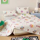 Axyaa Spring Cotton High-Temp Sand-Washed Bed Cover Single Piece, Winter Padded Bed for One