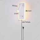 Axyaa Adjustable Angle Wall Lamp with USB Rechargeable Socket