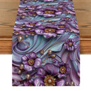 Axyaa Floral Pearl Table Runner for Kitchen Dining Decor