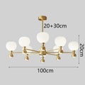 Axyaa LED Pendant Chandeliers for Modern Home Decor and Indoor Lighting