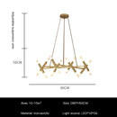Axyaa Iron Chandelier for Living Room Dining Bedroom Loft Pendant Lighting Lusters