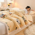 Axyaa Cozy Faux Lambswool Winter Weighted Blanket - Double Sided Plush Quilt