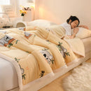 Axyaa Cozy Faux Lambswool Winter Weighted Blanket - Double Sided Plush Quilt
