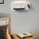 Axyaa Wireless Charging LED Wall Lamp with USB Port, Rotatable & Switch Reading Light