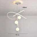 Axyaa LED Light Chandelier Dimmable Decorative Ball for Living Room, Bedroom & Dining Room