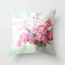 Axyaa Retro Floral Rose Print Pillowcase for Farmhouse Decor 45*45cm