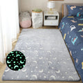Axyaa Luminous Modern Living Room Carpet Plush Printed Rug for Children's Bedroom