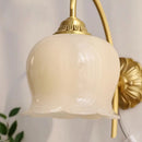 Axyaa Copper Cream Lily Of The Valley Wall Lamp for Bedroom and Living Room